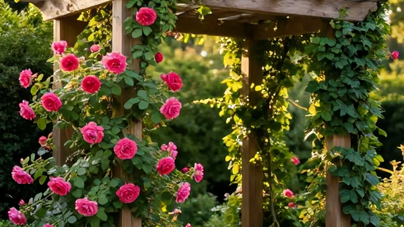 Tırmanıcı Bitkiler İçin Ahşap Pergola Nasıl Kurulur?