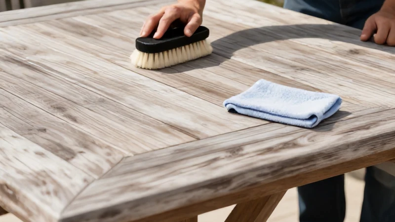 Teak Bahçe Mobilyaları Lekesi Nasıl Temizlenir?