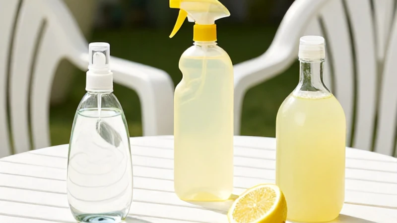 Plastik Bahçe Mobilyaları Sararması Nasıl Temizlenir?