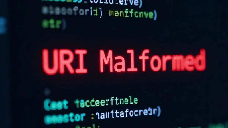 Javascript "URIError: URI malformed" hatası neden olur?