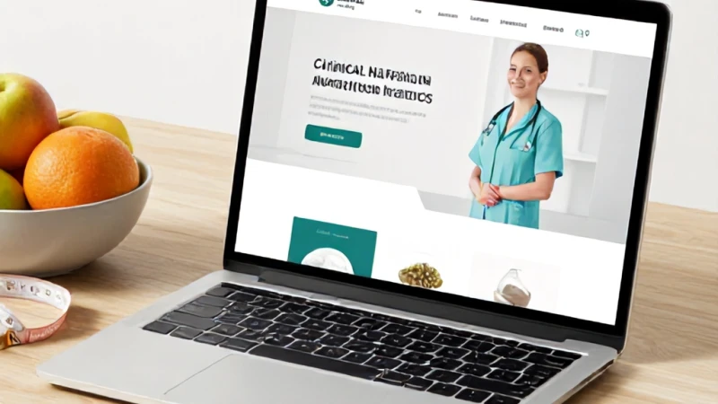 Klinik Beslenme için Web Tasarım - Web Site Yapımı